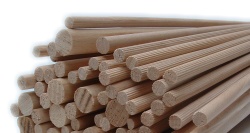 Dřevěné tyčky 80cm/10ks průměr: 16 mm